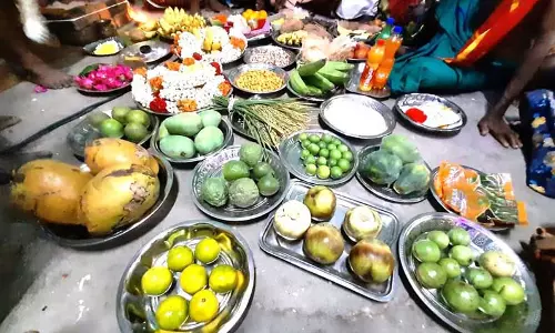 கோவில் திருக்கல்யாணத்தில் விளை பொருட்கள் சீர்வரிசை கோவில் திருக்கல்யாணத்தில் விளை பொருட்கள் சீர்வரிசை