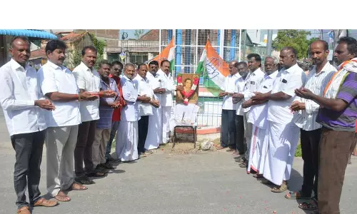 கிருஷ்ணகிரி, தேன்கனிக்கோட்டையில் ராஜீவ் காந்தி நினைவு நாள் அனுசரிப்பு