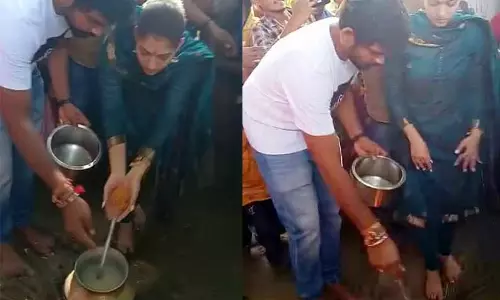 விக்னேஷ் சிவன் குலதெய்வ கோவிலில் பொங்கல் வைத்து வழிபட்ட நயன்தாரா...! விக்னேஷ் சிவன் குலதெய்வ கோவிலில் பொங்கல் வைத்து வழிபட்ட நயன்தாரா...!