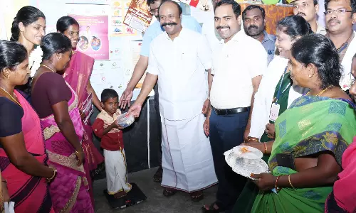 குழந்தைகளுக்கு ஊட்டச்சத்து உறுதி செய்யும் திட்ட தொடக்க விழா குழந்தைகளுக்கு ஊட்டச்சத்து உறுதி செய்யும் திட்ட தொடக்க விழா