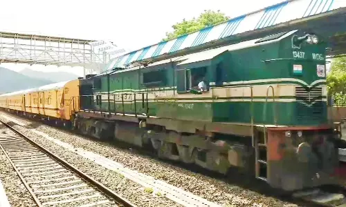 8 பெட்டிகளுடன் ெரயிலை இயக்கி சோதனை 8 பெட்டிகளுடன் ெரயிலை இயக்கி சோதனை