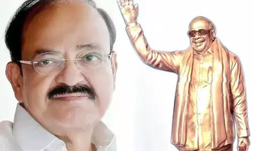 சென்னை ஓமந்தூரார் அரசினர் தோட்டத்தில் கருணாநிதி சிலை இன்று திறப்பு