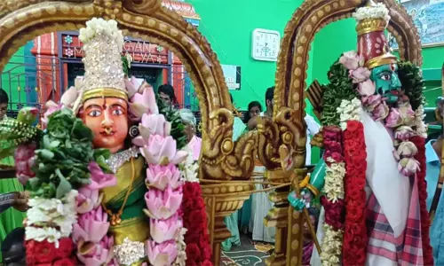 ராணிப்பேட்டை: திரௌபதி அம்மன் திருக்கல்யாணம் கோலாகலம் ராணிப்பேட்டை: திரௌபதி அம்மன் திருக்கல்யாணம் கோலாகலம்