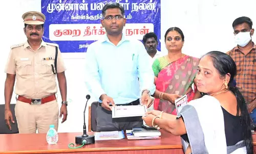 முன்னாள் படைவீரர் குடும்பத்தினருக்கு ரூ1 லட்சம் மதிப்பில் நலத்திட்ட உதவிகள்