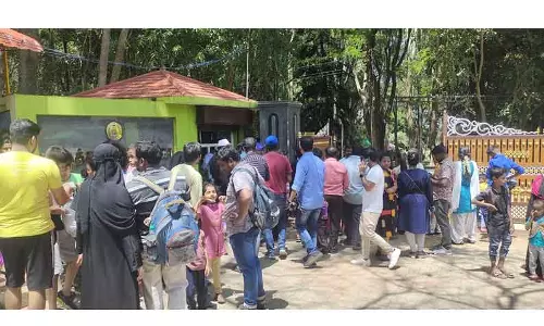 ஏலகிரி மலையில் அலைமோதிய சுற்றுலா பயணிகள்