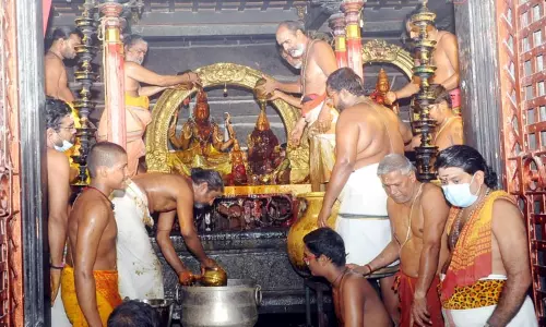 திருவண்ணாமலை: அருணாசலேஸ்வரர் கோவிலில் வைகாசி அமாவாசையை முன்னிட்டு சாமிக்கு மகா அபிஷேகம்