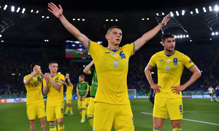 உலக கோப்பை கால்பந்து: தகுதி சுற்றில் உக்ரைன் அணி அபார வெற்றி உலக கோப்பை கால்பந்து: தகுதி சுற்றில் உக்ரைன் அணி அபார வெற்றி