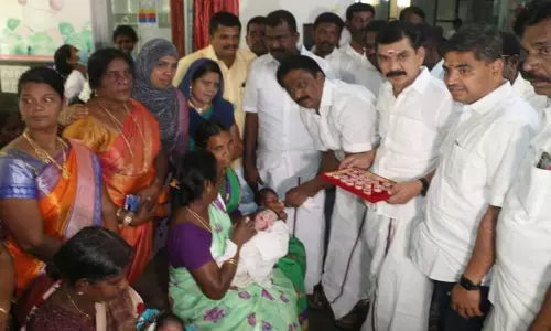 கருணாநிதி பிறந்தநாள் விழாவில் நலத்திட்ட உதவி; அப்துல்வகாப் எம்.எல்.ஏ. வழங்கினார்