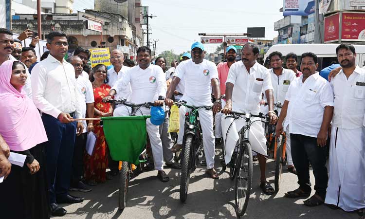 Intensive cleaning awareness rally | தீவிர தூய்மைப்பணி விழிப்புணர்வு பேரணி