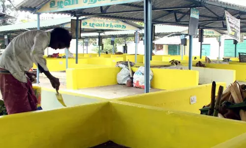 நாமக்கல், ராசிபுரம்  உழவர் சந்தைகள் ரூ.56¾ லட்சத்தில் புதுப்பிக்கும் பணி