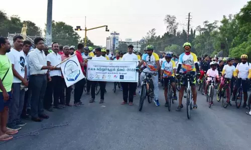 உலக சுற்றுச்சூழல் தின சைக்கிள் ஊர்வலம்; கலெக்டர் விஷ்ணு தொடங்கி வைத்தார்