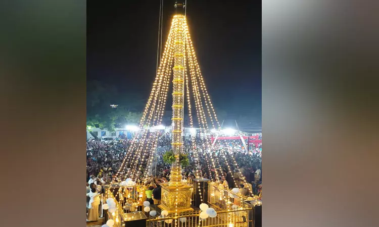 மேல்நாரியப்பனூர் புனித அந்தோணியார் ஆலய ஆண்டு பெருவிழா கொடியேற்றம்