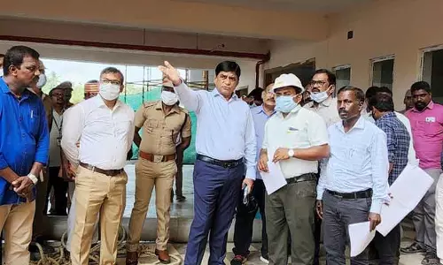 புதிய கலெக்டர் அலுவலக கட்டிட பணியை கூடுதல் தலைமை செயலாளர் ஆய்வு