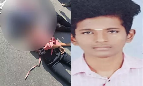 கோவை: சாலையோரம் கொட்டப்பட்டிருந்த மணலால் விபத்து - பஸ் சக்கரத்தில் சிக்கி வாலிபர்-இளம்பெண் பலி...!