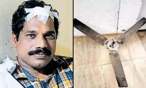 தலையில் மின்விசிறி விழுந்து படுகாயம்; அரசு ஆஸ்பத்திரிக்கு தங்கையை பார்க்க வந்தவருக்கு நேர்ந்த சோகம்..! தலையில் மின்விசிறி விழுந்து படுகாயம்; அரசு ஆஸ்பத்திரிக்கு தங்கையை பார்க்க வந்தவருக்கு நேர்ந்த சோகம்..!