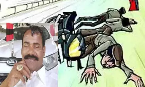 வேகத்தடுப்பு கம்பி மீது ஸ்கூட்டர் மோதி தொழிலதிபர் பலி வேகத்தடுப்பு கம்பி மீது ஸ்கூட்டர் மோதி தொழிலதிபர் பலி