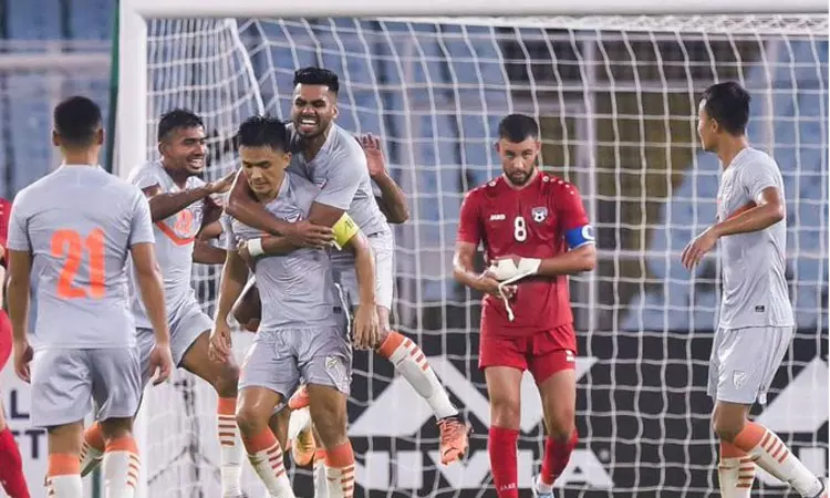 ஆசிய கோப்பை கால்பந்து தகுதி சுற்று: ஆப்கானிஸ்தானை வென்றது இந்தியா ஆசிய கோப்பை கால்பந்து தகுதி சுற்று: ஆப்கானிஸ்தானை வென்றது இந்தியா