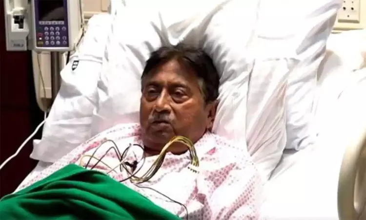 பாகிஸ்தானின் முன்னாள் அதிபர் முஷாரப் உடல்நிலை கவலைக்கிடம் பாகிஸ்தானின் முன்னாள் அதிபர் முஷாரப் உடல்நிலை கவலைக்கிடம்