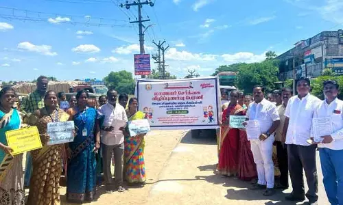 அரசு பள்ளியில் மாணவர் சேர்க்கை குறித்து விழிப்புணர்வு பிரசாரம் அரசு பள்ளியில் மாணவர் சேர்க்கை குறித்து விழிப்புணர்வு பிரசாரம்