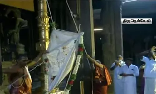 நெல்லையப்பர் கோவில் விநாயகர் திருவிழா - கொடியேற்றத்துடன் தொடக்கம் நெல்லையப்பர் கோவில் விநாயகர் திருவிழா - கொடியேற்றத்துடன் தொடக்கம்