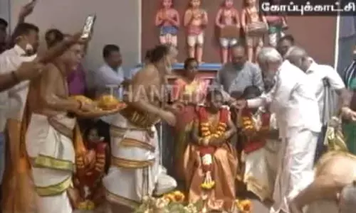 கோவில்களில் திருமணம் செய்யும் மாற்றுத்திறனாளி மணமக்களுக்கு புத்தாடைகள் - அறநிலையத்துறை அறிவிப்பு