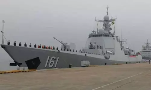 ஜப்பான் கடலில் நீண்ட தூர பயிற்சியில் சீன நாசகார போர்க்கப்பல்