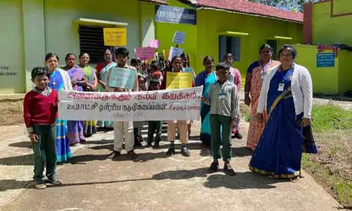 மாணவர் சேர்க்கை விழிப்புணர்வு பேரணி மாணவர் சேர்க்கை விழிப்புணர்வு பேரணி