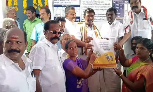 பகுதி நேர ரேஷன் கடை திறப்பு விழா
