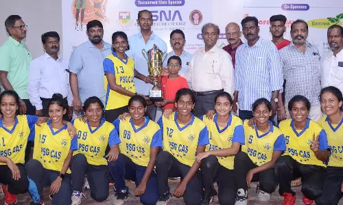 திண்டுக்கல்லில் மாநில அளவிலான கூடைப்பந்து போட்டி; பெண்கள் பிரிவில் கோவை அணி முதலிடம்