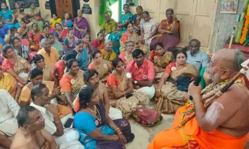 சிதம்பரம் நடராஜர் கோவில் விவகாரத்தில்  அறநிலையத்துறை தலையிடக்கூடாது  சேலத்தில் மன்னார்குடி ஜீயர் பேட்டி