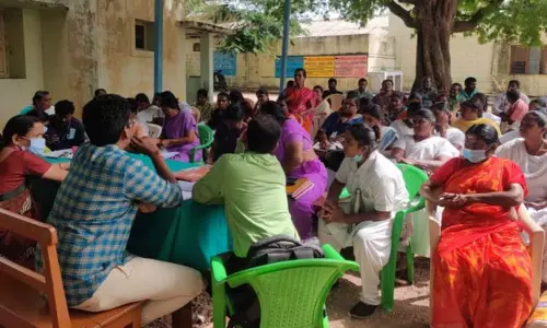 வா.சந்திராபுரம் ஆரம்ப சுகாதார நிலையத்தில் சுகாதார பணியாளர்களுக்கு விழிப்புணர்வு கூட்டம்