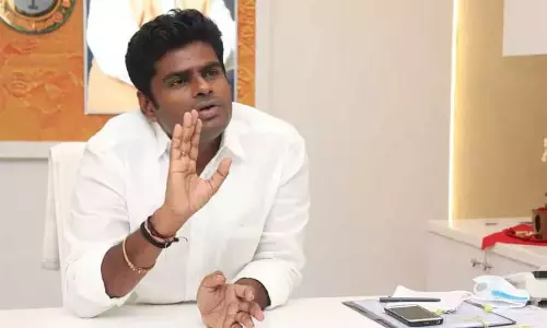 திமுக, திருமாவளவன், காங்கிரஸ் கட்சிகளின் சமூக நீதி என்பது வாய்ச்சொல்லில்தான் இருக்கிறது - அண்ணாமலை திமுக, திருமாவளவன், காங்கிரஸ் கட்சிகளின் சமூக நீதி என்பது வாய்ச்சொல்லில்தான் இருக்கிறது - அண்ணாமலை