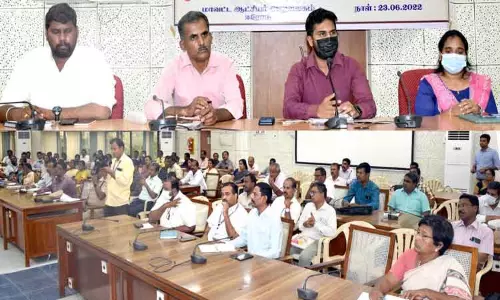 தென்மேற்கு பருவமழையின் போது மேற்கொள்ளப்பட வேண்டிய முன் எச்சரிக்கை நடவடிக்கைகள் தொடர்பான ஆய்வுக்கூட்டம் தென்மேற்கு பருவமழையின் போது மேற்கொள்ளப்பட வேண்டிய முன் எச்சரிக்கை நடவடிக்கைகள் தொடர்பான ஆய்வுக்கூட்டம்
