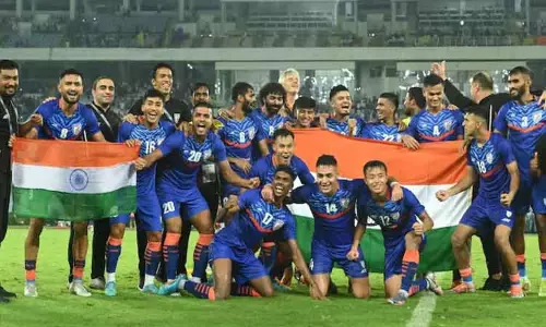 உலக கால்பந்து தரவரிசை : இந்திய அணி முன்னேற்றம் உலக கால்பந்து தரவரிசை : இந்திய அணி முன்னேற்றம்