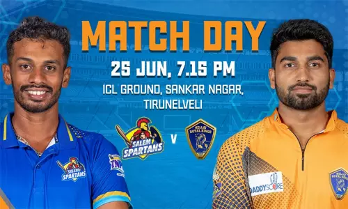டிஎன்பிஎல்: சேலம் ஸ்பார்டன்ஸ் அணிக்கு எதிரான ஆட்டத்தில் நெல்லை அணி பந்துவீச்சு தேர்வு..! டிஎன்பிஎல்: சேலம் ஸ்பார்டன்ஸ் அணிக்கு எதிரான ஆட்டத்தில் நெல்லை அணி பந்துவீச்சு தேர்வு..!