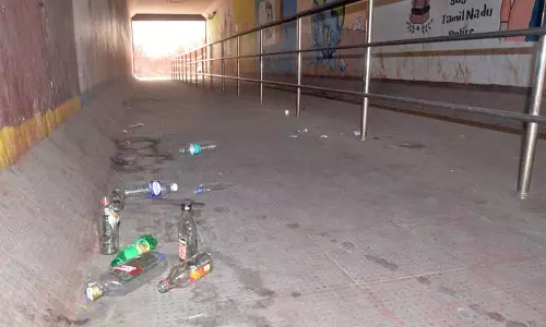 சமூக விரோதிகளின் கூடாரமான சுரங்கப்பாதை