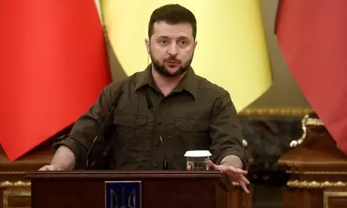 ஜி-7 மாநாட்டில் உக்ரைன் அதிபர் பங்கேற்பு; ரஷியா மீதான பொருளாதாரத் தடைகளை துரிதப்படுத்த முயற்சி