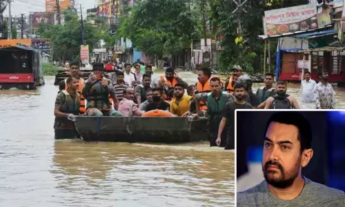 வெள்ளக்காடாக காட்சியளிக்கும் அசாம் மாநிலத்திற்கு உதவிக்கரம் நீட்டிய நடிகர் அமீர் கான்!