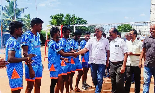 நம்பியூரில் மேற்கு மண்டல அளவிலான கைப்பந்து போட்டி தொடக்கம் நம்பியூரில் மேற்கு மண்டல அளவிலான கைப்பந்து போட்டி தொடக்கம்