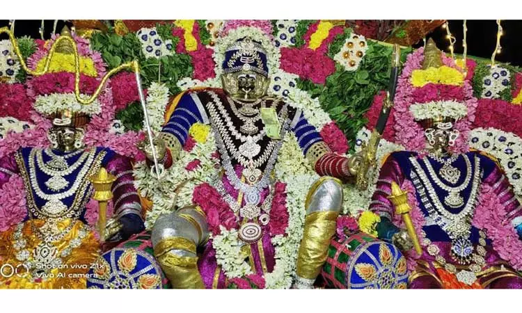 அனுமந்தபுரம் முத்துமாரியம்மன் கோவிலில் சாகை வார்த்தல் விழா