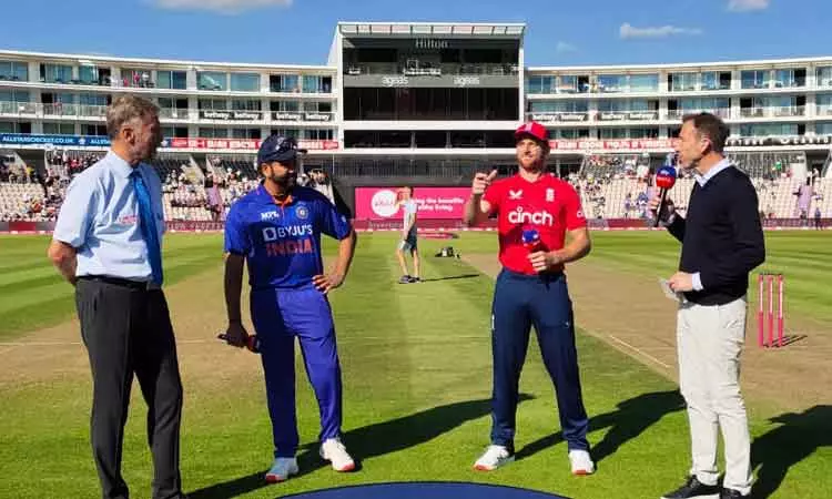 இங்கிலாந்துக்கு எதிரான முதல் டி20 போட்டி : இந்திய அணி பேட்டிங் தேர்வு இங்கிலாந்துக்கு எதிரான முதல் டி20 போட்டி : இந்திய அணி பேட்டிங் தேர்வு