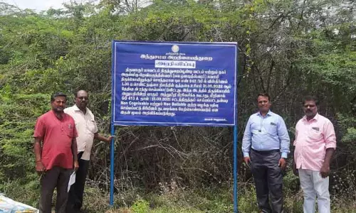 திருத்துறைப்பூண்டி பிறவிமருந்தீஸ்வரர் கோவிலுக்கு சொந்தமான ரூ.12 கோடி நிலங்கள் மீட்பு