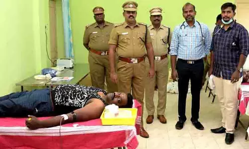 அரியலூர் ஆயுதப்படை வளாகத்தில்  ரத்ததான முகாம் அரியலூர் ஆயுதப்படை வளாகத்தில்  ரத்ததான முகாம்