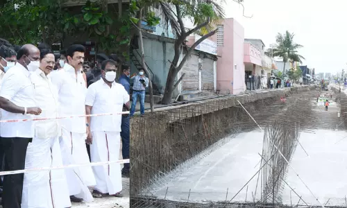 ரூ.75 கோடியில் நடைபெற்று வரும் வெள்ளத்தடுப்பு பணிகள் - முதல்-அமைச்சர் ஆய்வு ரூ.75 கோடியில் நடைபெற்று வரும் வெள்ளத்தடுப்பு பணிகள் - முதல்-அமைச்சர் ஆய்வு