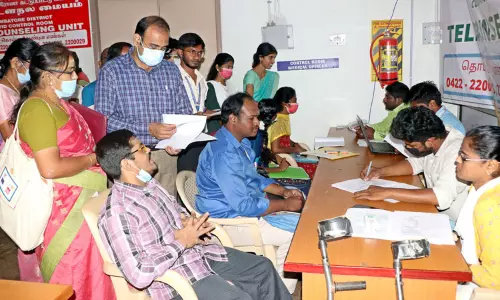 கோவையில் மாற்றுத்திறனாளிகளுக்கான வேலைவாய்ப்பு முகாம்-கலெக்டர் சமீரன் தொடங்கி வைத்தார்