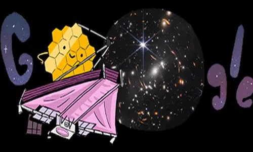 ஜேம்ஸ் வெப் தொலைநோக்கி எடுத்த புகைப்படம் - டூடுல் வெளியிட்டு அசத்திய கூகுள்..!!