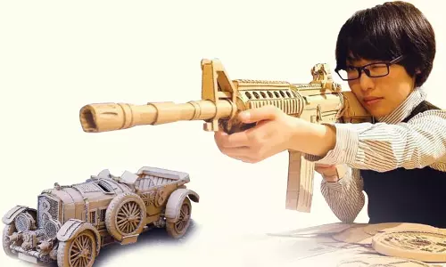 3டி கலை உருவங்களை படைக்கும் மோனாமி