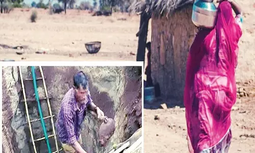 கிராமத்திற்காக கிணறு தோண்டிய விவசாயி கங்காபாய் பவார்