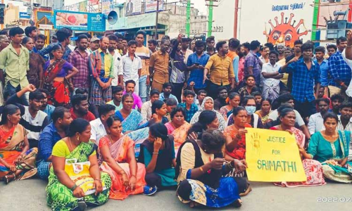 மாணவி சாவு குறித்து சி.பி.சி.ஐ.டி. விசாரிக்க வலியுறுத்தி கள்ளக்குறிச்சியில், பொதுமக்கள் சாலை மறியல்