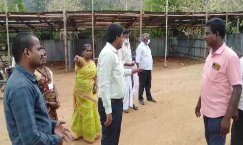 தாணிப்பாறை அடிவாரப்பகுதியில் சப்-கலெக்டர் ஆய்வு